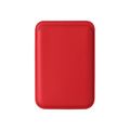 red Leather Wallet MagSafe