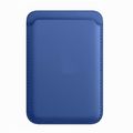 dark blue Leather Wallet MagSafe