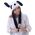 шапка в виде панды с ушками