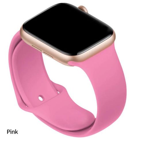 Силиконовый ремешок для Apple Pink