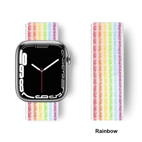 Нейлоновый ремешок для Apple Watch Rainbow