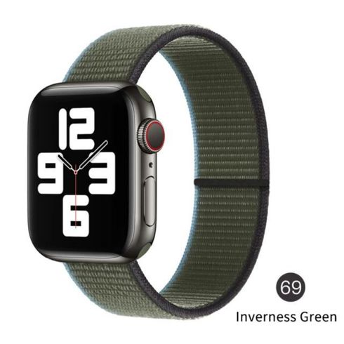 Нейлоновый ремешок для Apple Watch Inverness Green