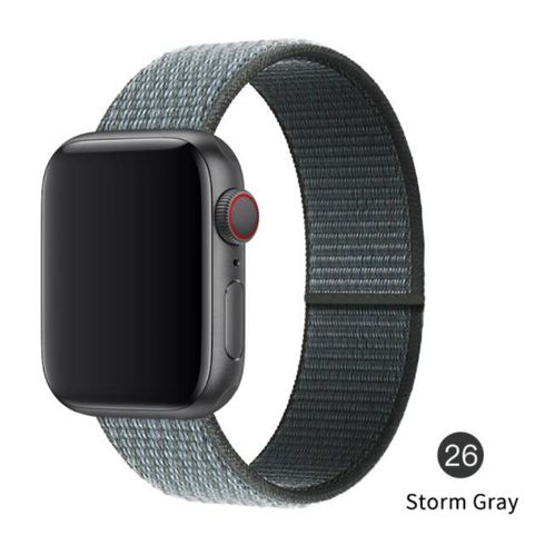 Нейлоновый ремешок для Apple Watch Storm Gray