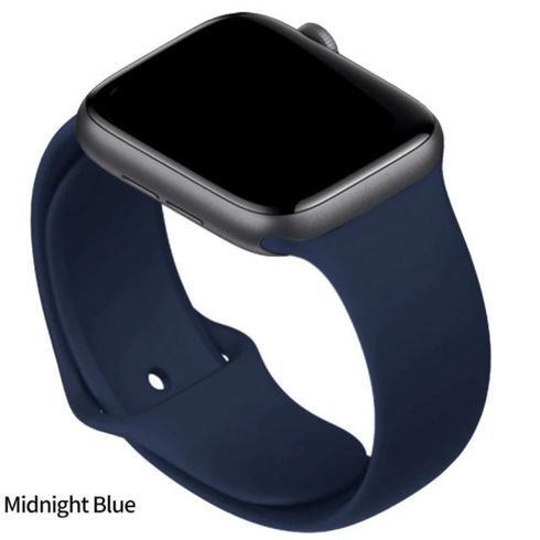 Силиконовый ремешок для Apple Midnight blue