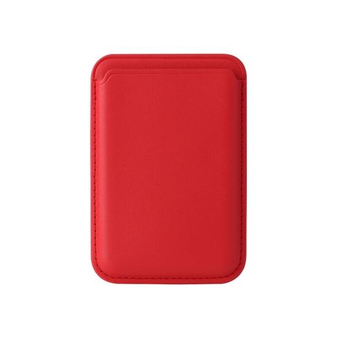 red Leather Wallet MagSafe