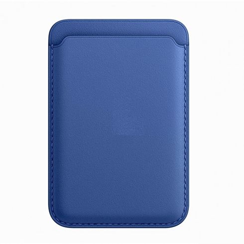 dark blue Leather Wallet MagSafe