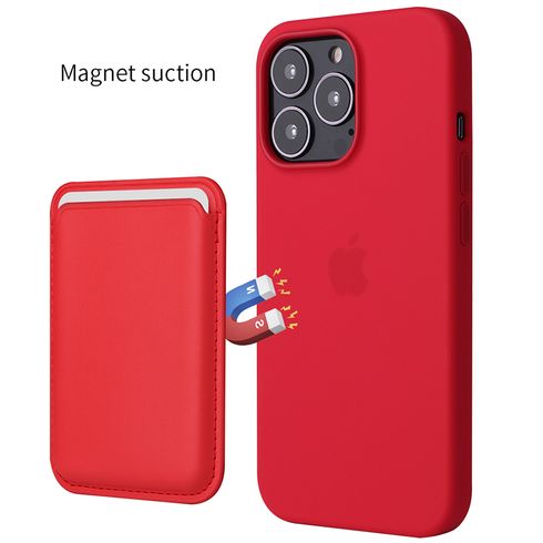 магнитный красный чехол на айфон