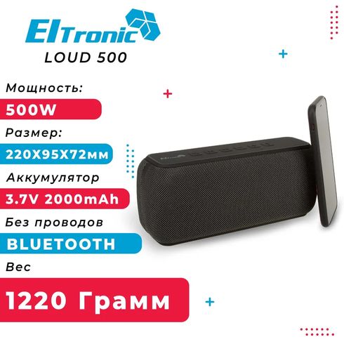 Bluetooth колонка ELTRONIC LOUD 20-77 500 Ватт с TWS