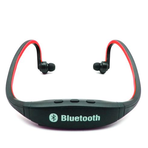 BS19C черно-красный - спортивные, беспроводные Bluetooth наушники