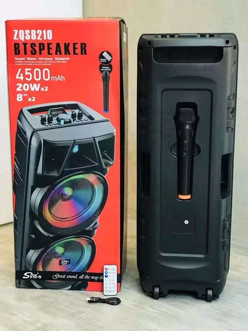 Колонка BT Speaker ZQS 8210 с подсветкой и микрофоном