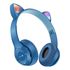 наушники со светящимися ушками Cat Ear P47M синие