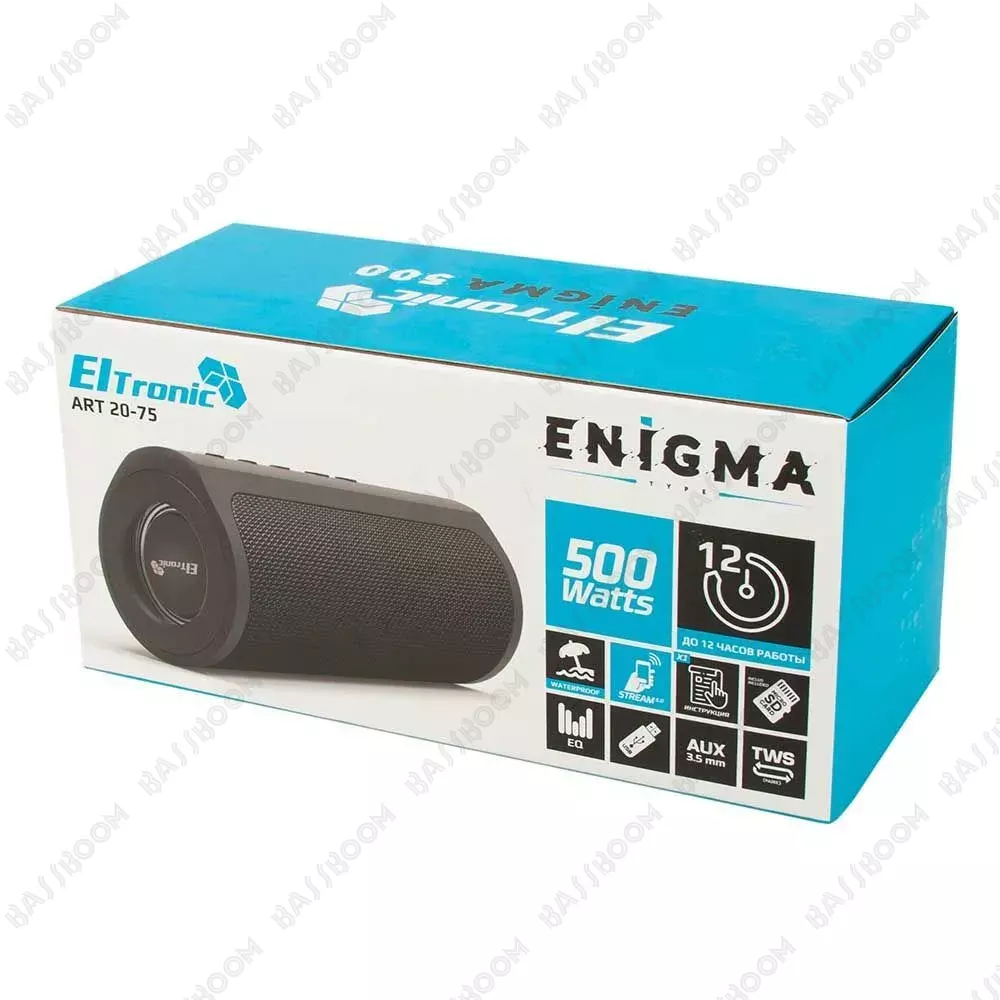 Акустическая колонка ELTRONIC ENIGMA 20-75 500 Ватт с TWS - купить  Bluetooth колонку по выгодной цене с доставкой по Москве, области и России