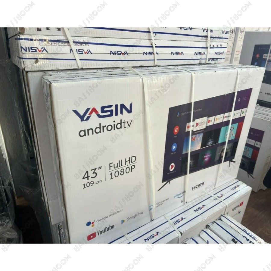 Смарт телевизор YASIN LED 43-G1000T - купить телевизор Yasin 43 дюйма по  выгодной цене с доставкой по Москве, области и России