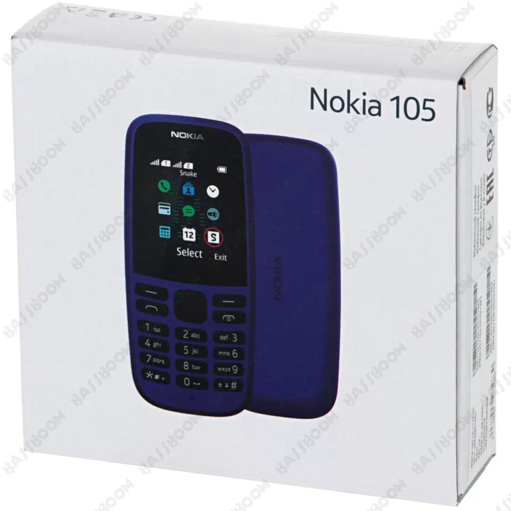 Мобильный телефон Nokia 105 с двумя SIM картами - купить сотовый телефон с  шестью играми по выгодной цене с доставкой по Москве, области и России